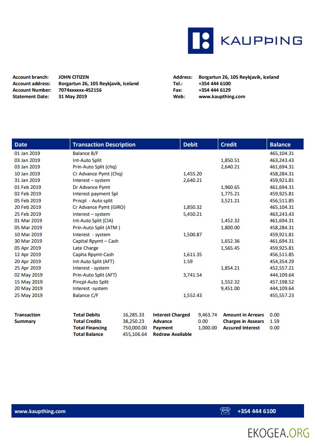 Banque Kaupthing d'Islande